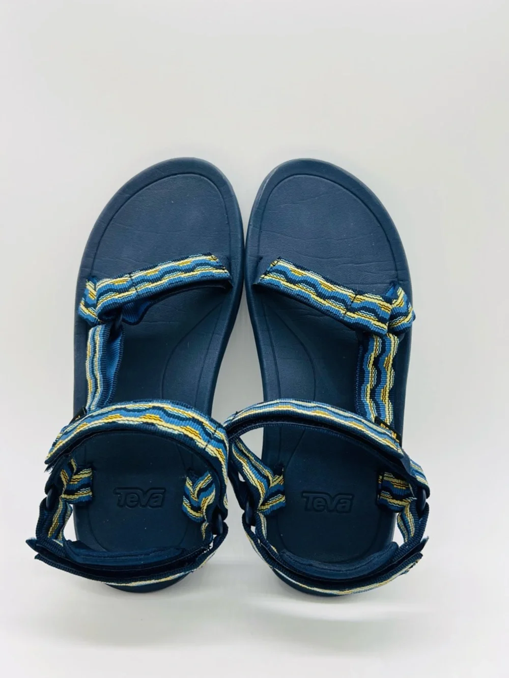 Teva Kids’ Hurricane XLT 2 Sandals Blue with Yellow Accent Straps Size 6 Youth